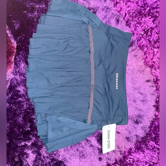 gold hinge Skirts Gold Hinge Pleated Tennis Skirt Poshmark
